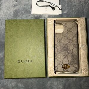 Gucci Beige Monogram iPhone 13 Case, used